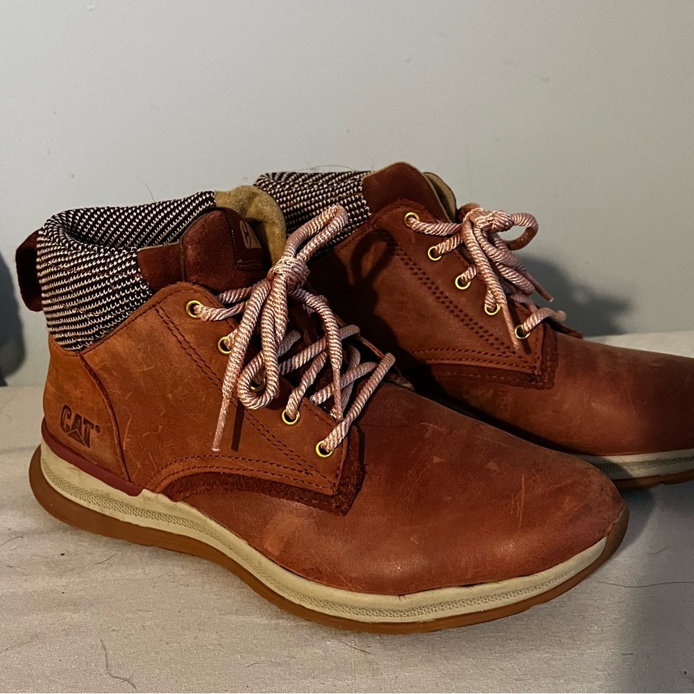 Cat “Starstruck” Workboots. Mid-Auburn